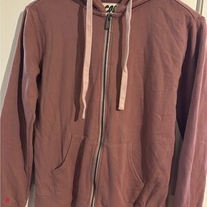 Peace Love World Mauve Hoodie